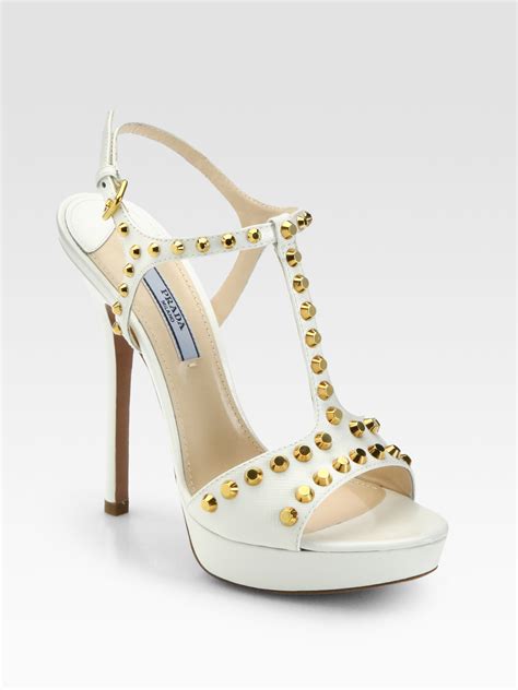 sandalo prada bianco|prada platform sandals.